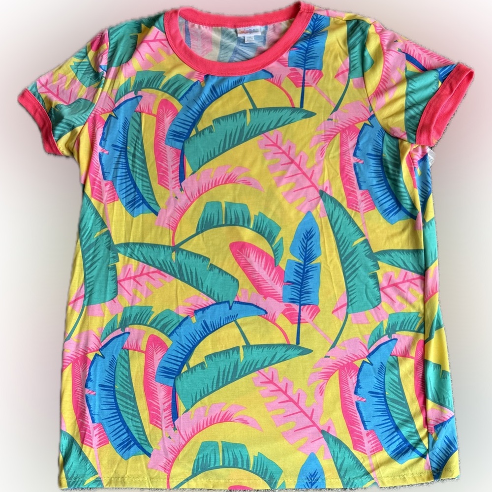 Colorful Tropical Print T-Shirt
